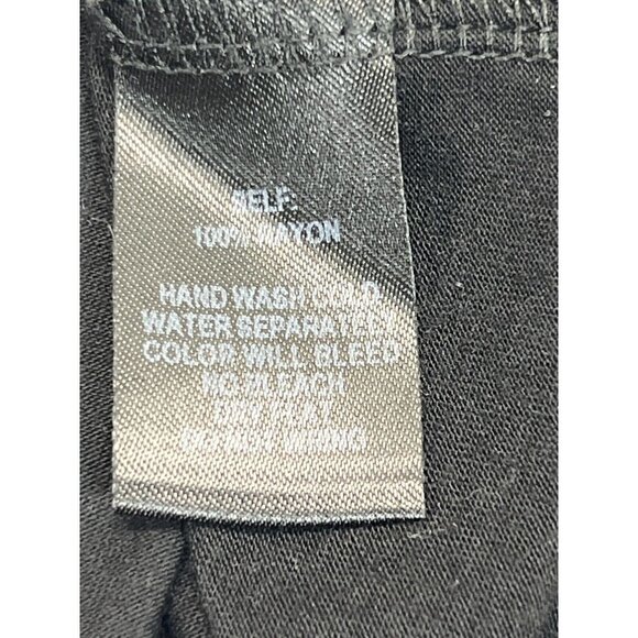 Lulus Womens S Bell Sleeve Top Black Open Tie Back Light Weight‎ Crew Neck - Picture 9 of 9